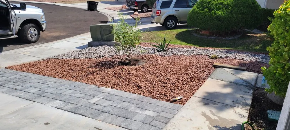 Expert yard maintenance with custom design in Las Vegas, NV by Marquez Landscaping