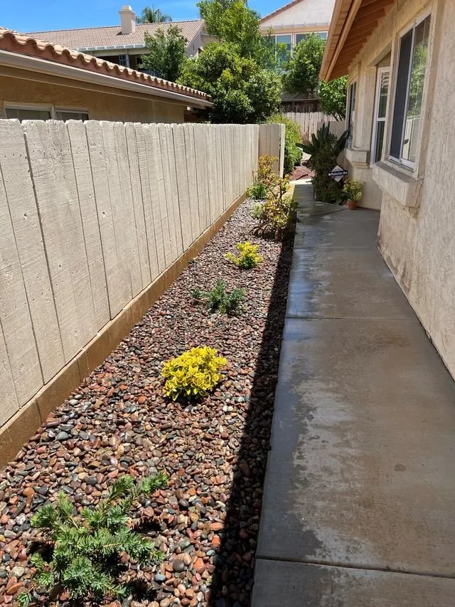 Local landscape installation with custom design in Nuevo, CA by Marquez Landscaping