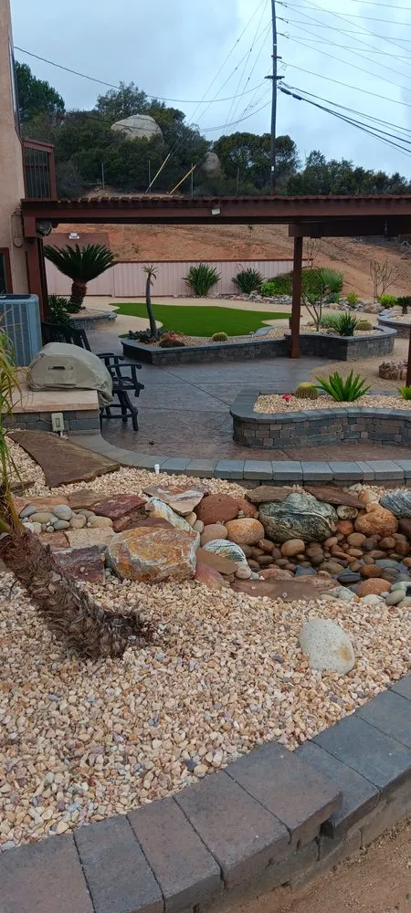 Local outdoor landscaping with custom design in Lakeside, CA by Marroquin Specialty Landscaping