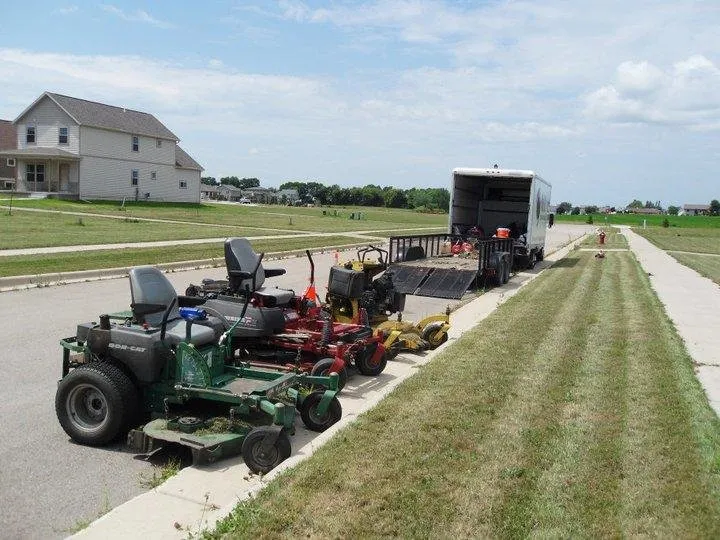 Affordable lawn mowing service in Sun Prairie, WI by Mars Renovations