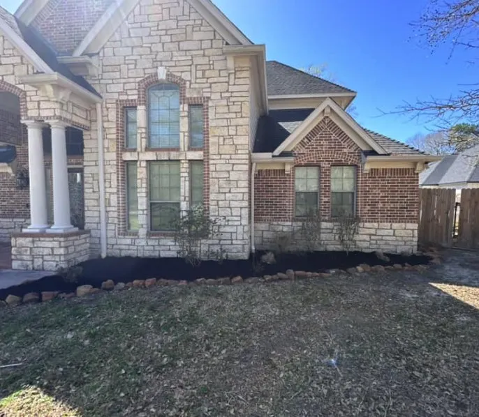 Professional outdoor landscaping for residential properties in Houston, TX by Marsh lawn & landscaping