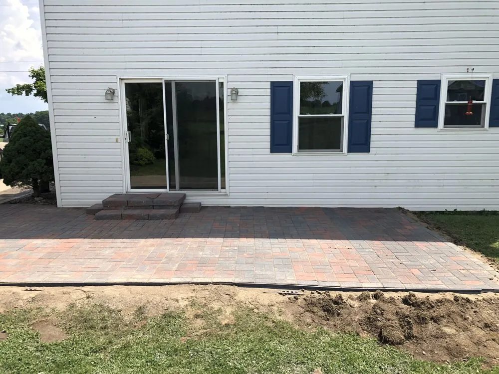 Professional garden landscaping for residential properties in Johnstown, OH by Marshals Outdoors