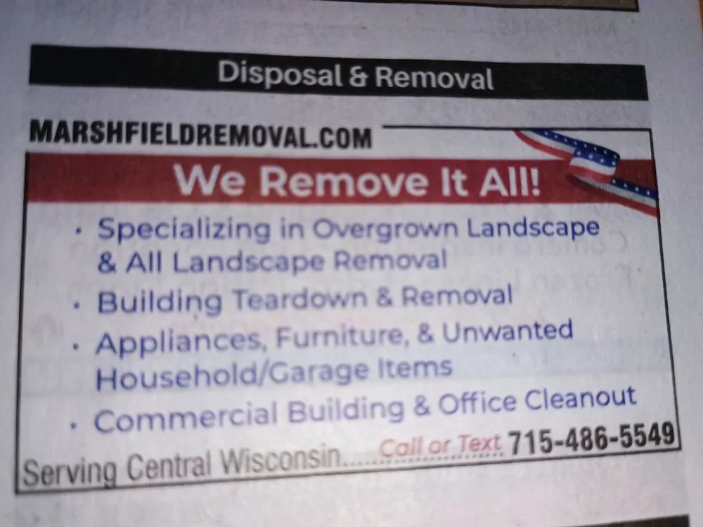 Custom garden landscaping experts serving Marshfield, WI - Marshfield Removal