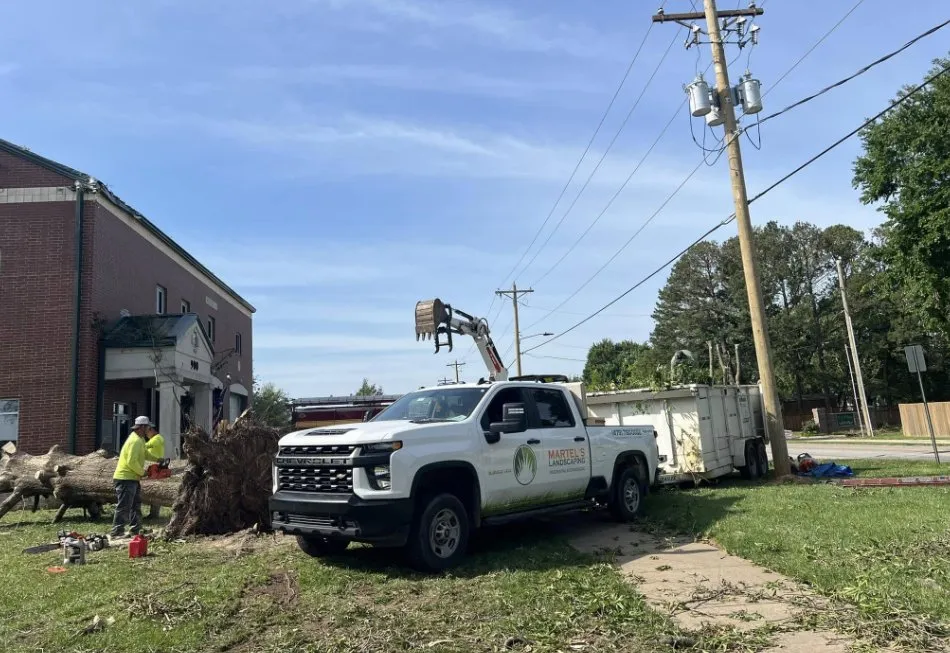 Custom landscape design with custom design in Springdale, AR by Martel's Landscaping