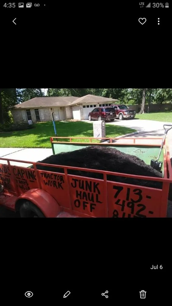 Custom landscaping services for residential properties in Crosby, TX by Martex Landscaping