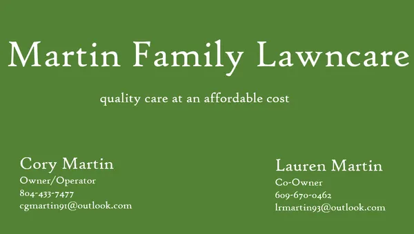 Martin Family Lawncare Logo