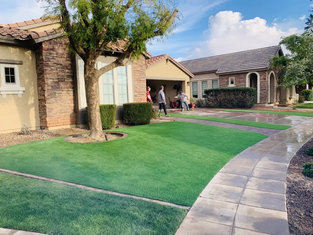 Top-rated lawn mowing service in El Mirage, AZ by Martin Hardscape