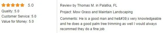 Professional landscaping services in Pomona Park, FL - Martin Huyskens Lawn Services