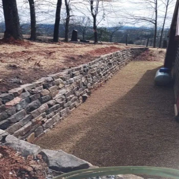 Custom landscape installation with custom design across Ellijay, GA - Martin Landscape