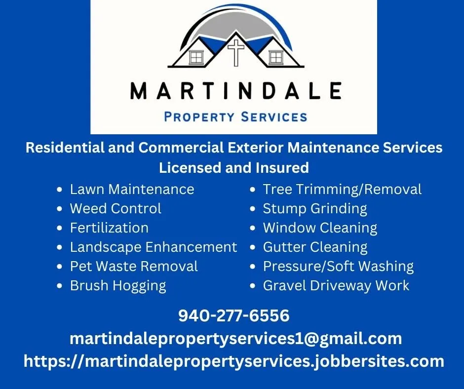 Expert landscaping services with custom design in Lindsay, TX by Martindale Property Services