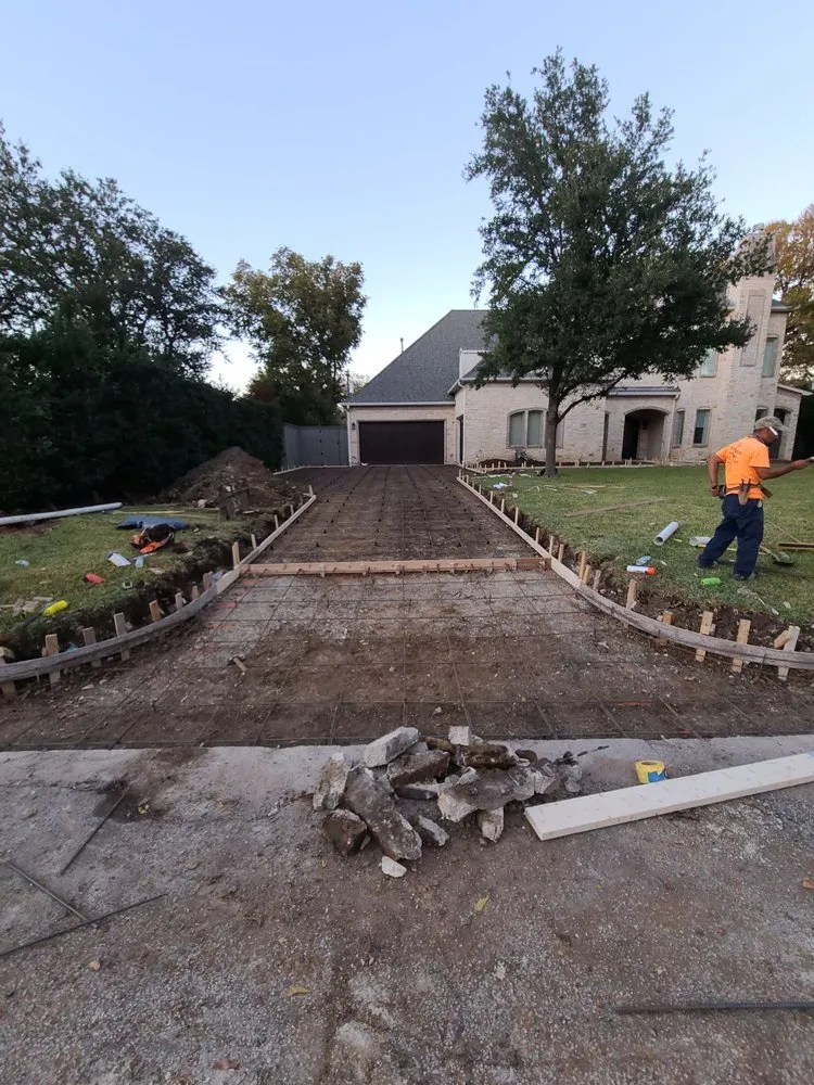 Affordable lawn mowing service for outdoor upgrades in Denton, TX by Martinez Brothers Concrete and Landscaping