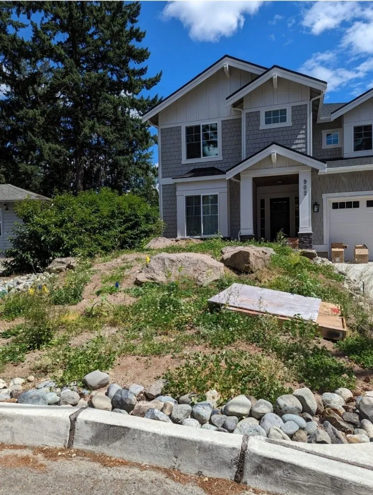 Custom landscape installation in Tacoma, WA by Martinez Brothers Landscaping
