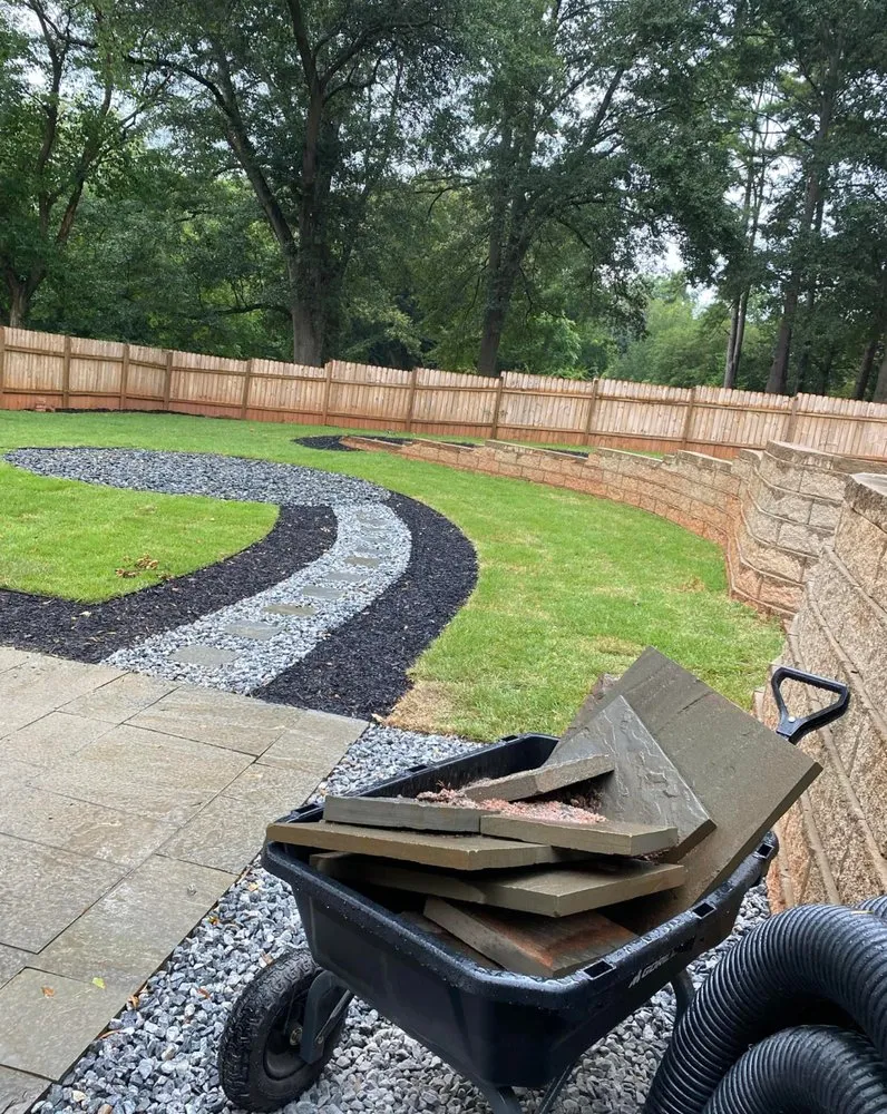 Custom outdoor landscaping for outdoor upgrades in Greenville, GA by Martinez Land Solutions