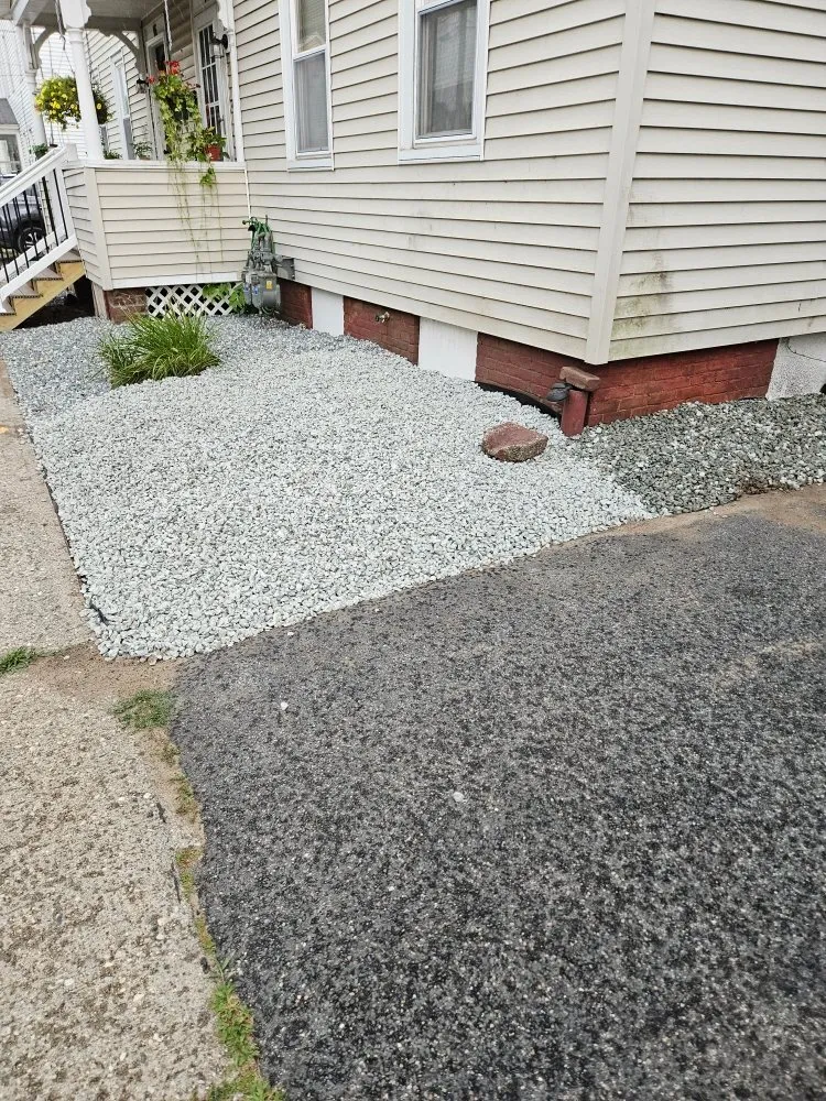 Custom landscape design in Easthampton, MA by Martinez Landscape