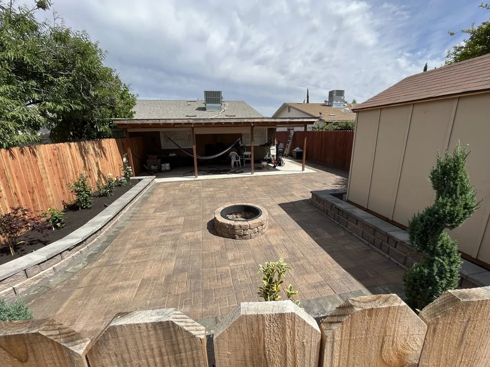 Local lawn mowing service with custom design across Kerman, CA - Martinez landscape services