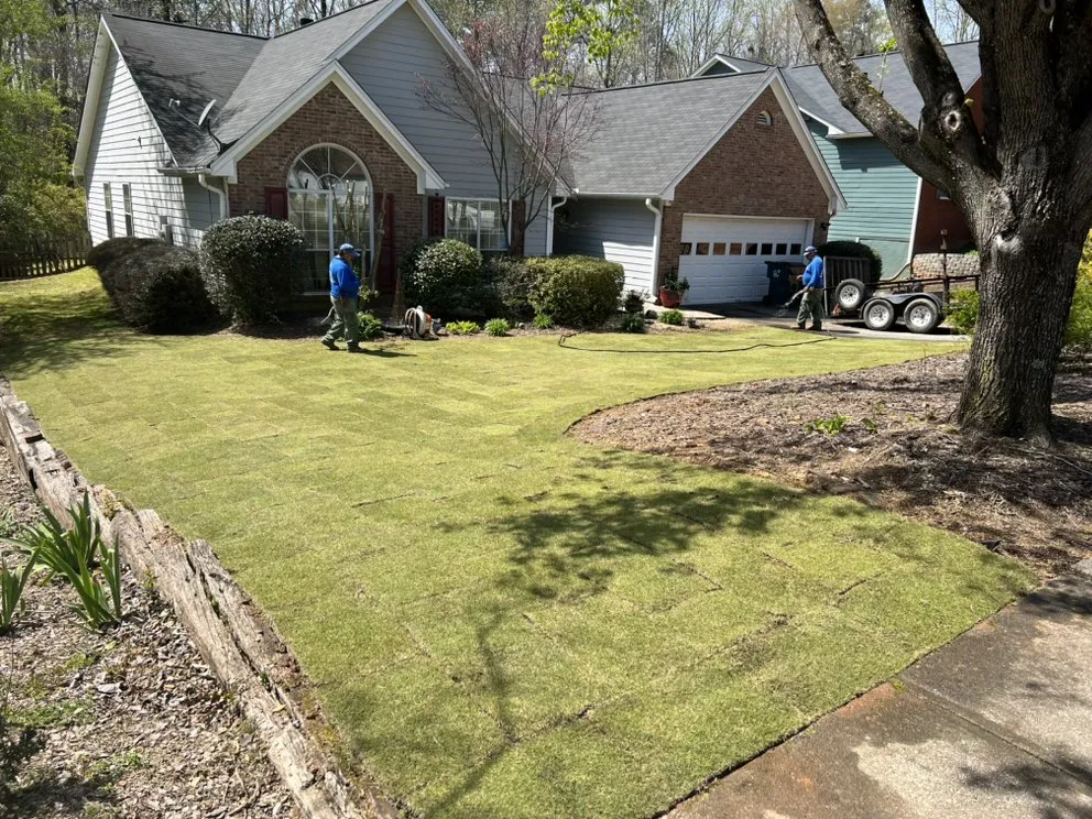 Expert lawn care service with custom design in Duluth, GA by Martinez Landscaping