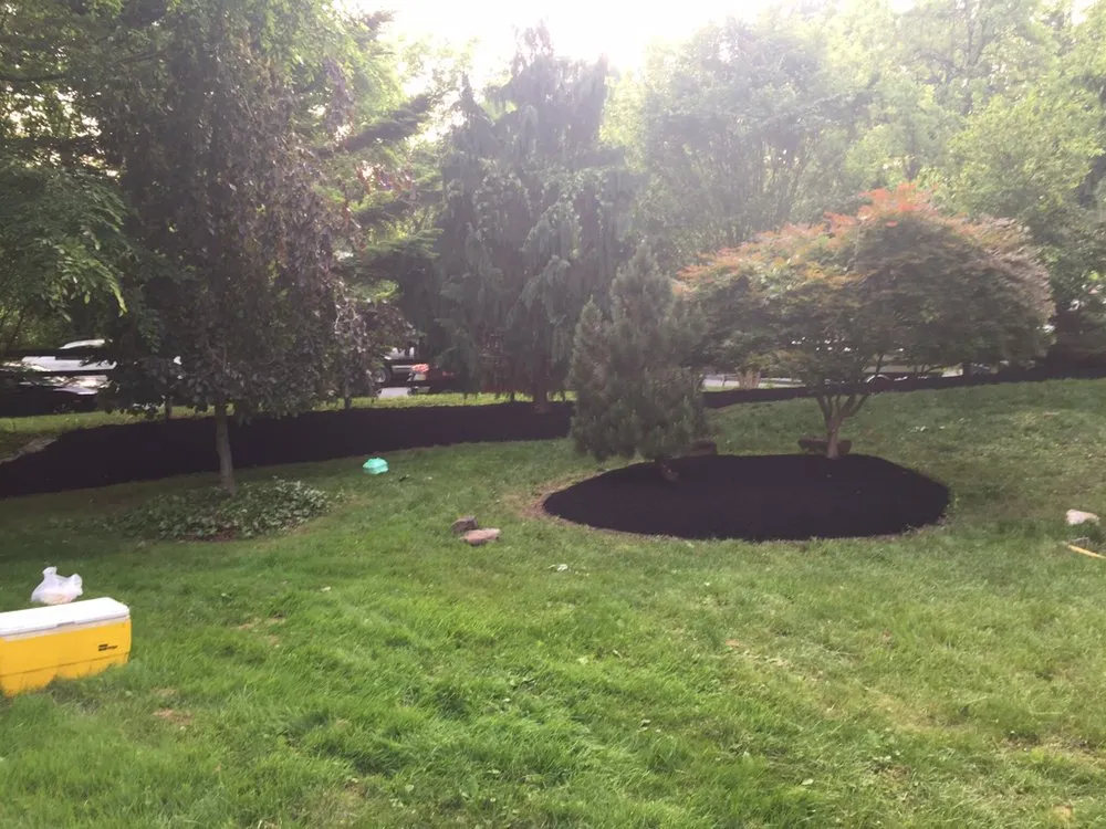 Custom landscape installation in New Castle, DE by Martinez Landscaping