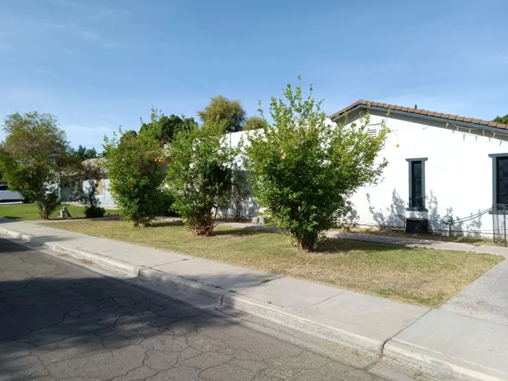 Top-rated lawn mowing service with custom design in Yuma, AZ by Martinez Landscaping