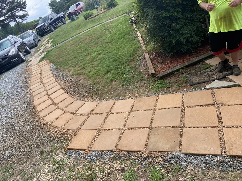 Custom landscape installation for homes in Mount Ulla, NC by Martinez Lawn Care