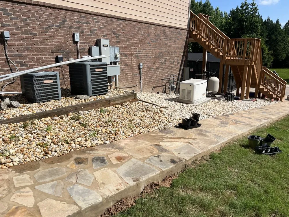 Reliable garden landscaping for residential properties in Sunny Side, GA by Martinez Lawn Services