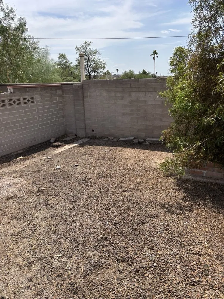 Local yard cleanup service with custom design in Oro Valley, AZ by Martinez Outdoor Solutions