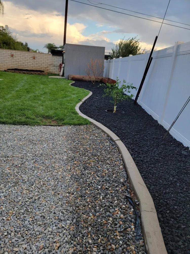 Local outdoor landscaping for residential properties in Fontana, CA by Martinez Services