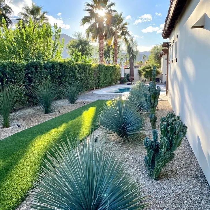 Professional landscape installation in Fontana, CA - Martinez Services