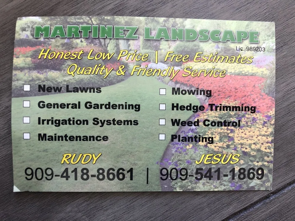 Top-rated residential landscaping experts serving Fontana, CA - Martinez Tree Service