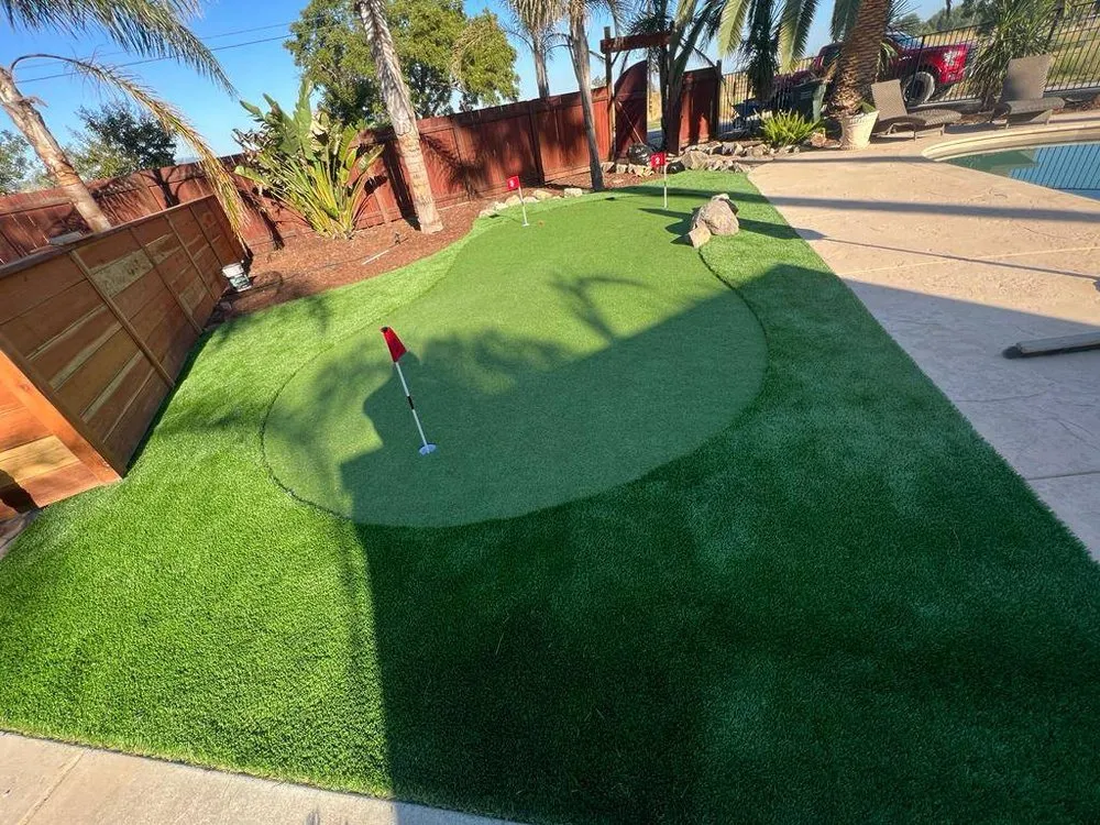 Custom landscape installation for beautiful yards in Tracy, CA by Martinez's Landscape and Concrete