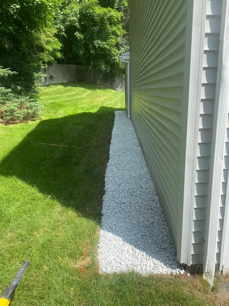 Affordable landscape installation in Framingham, MA by Martins K Landscape