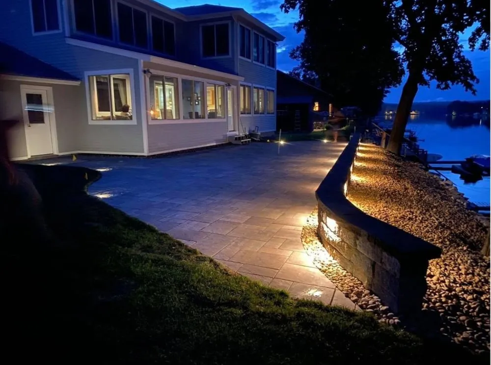 Professional lawn mowing service with custom design in Manchester, NH by Martin's Landscaping & Construction