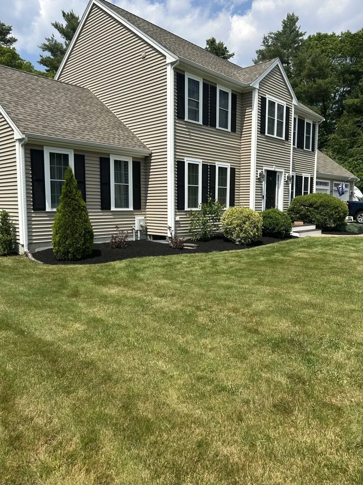 Professional garden landscaping with custom design in Kingston, MA by Martin's Landscaping