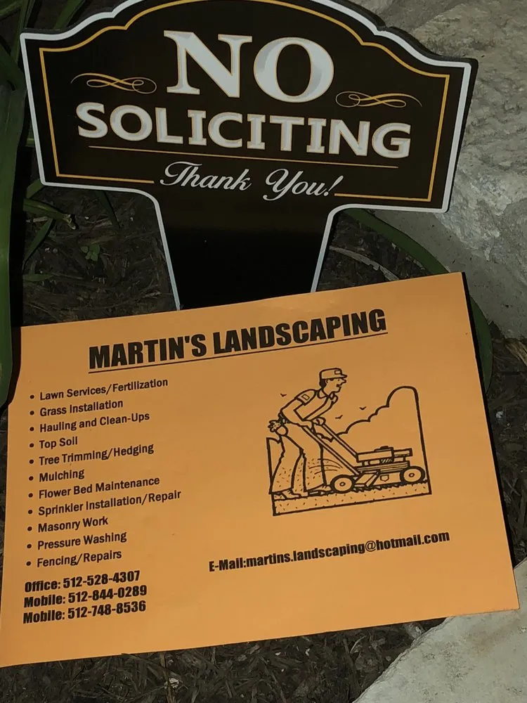 Expert landscape design in Leander, TX by Martin's Landscaping