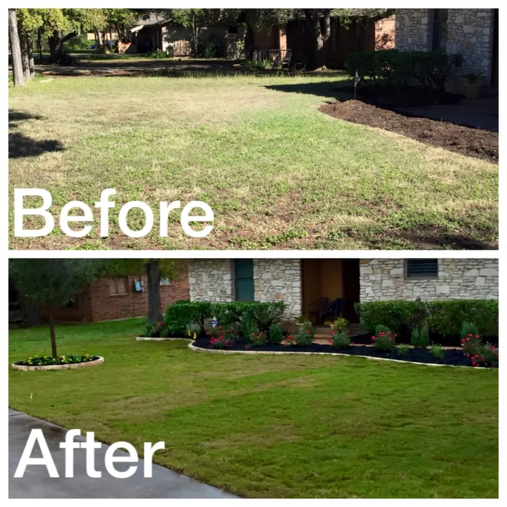 Custom landscaping services in Leander, TX by Martin's Landscaping