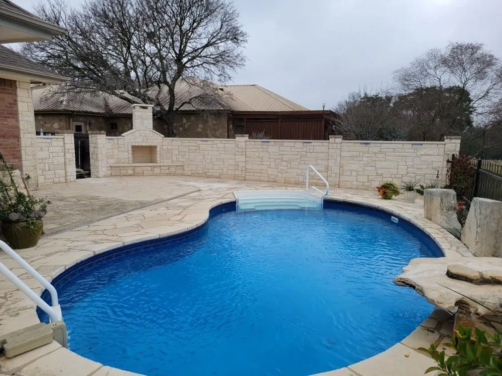 Professional landscape installation for residential properties across Liberty Hill, TX - Martin's Masonry & Landscaping