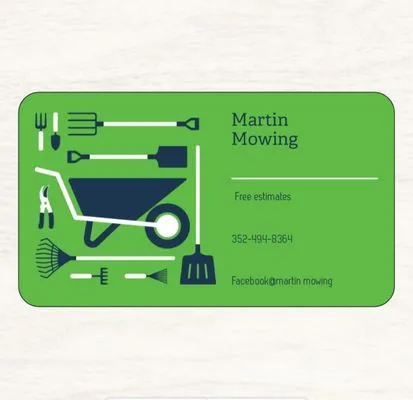 Martin's mowing Logo