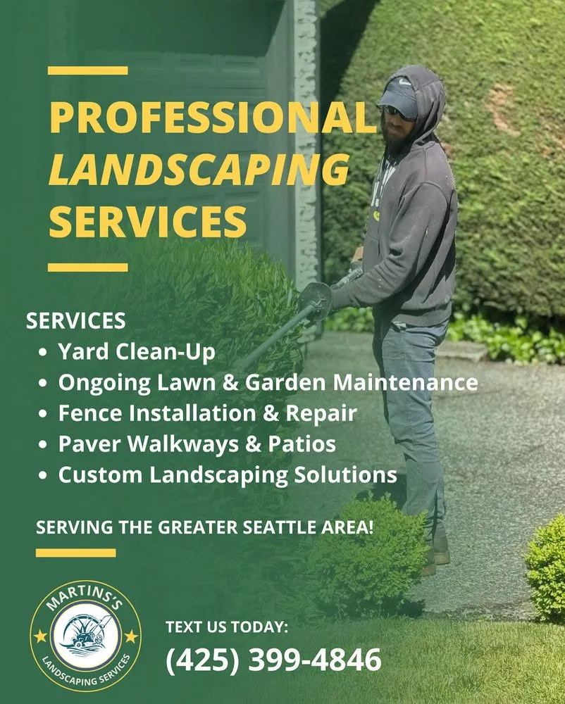 Local landscape installation for year-round maintenance in Kirkland, WA by Martins’s Landscaping Services
