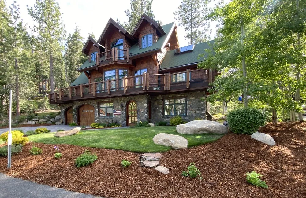 Custom lawn mowing service for beautiful yards in Truckee, CA by Martis Valley Landscapes
