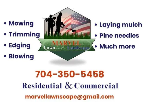 Marvel Lawn and Landscape Logo