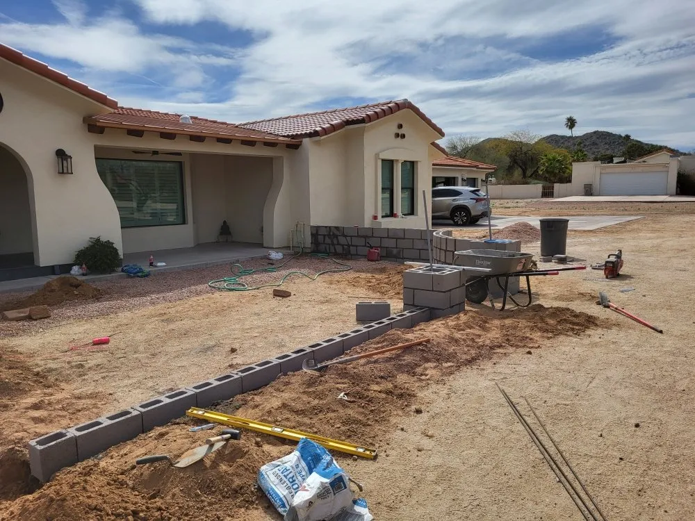 Top-rated outdoor landscaping in Phoenix, AZ by Marvin landscaping