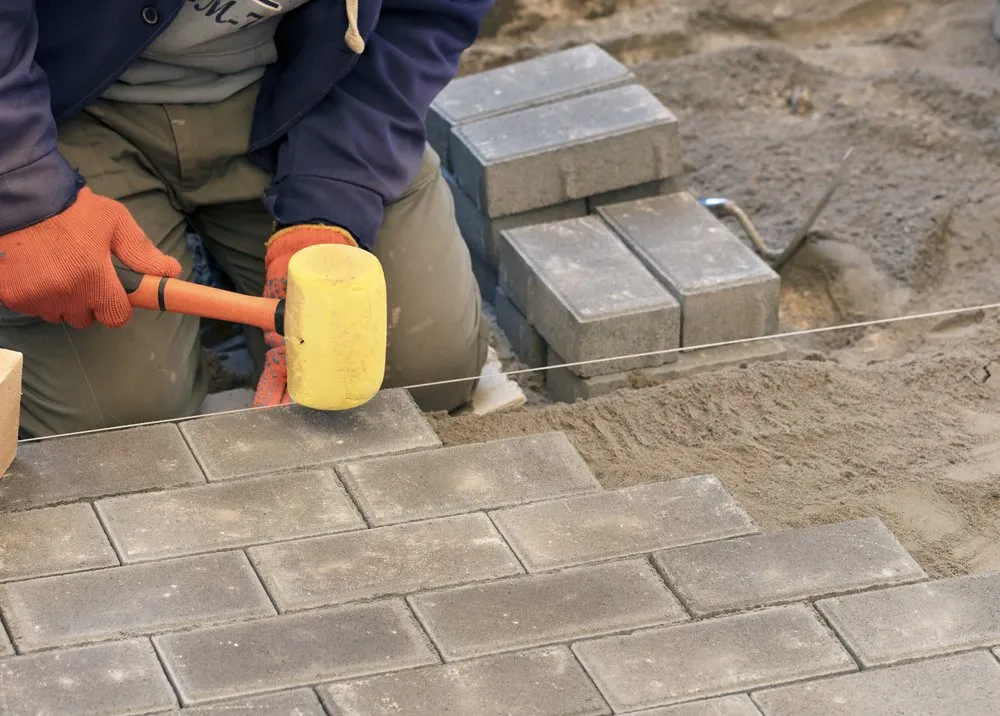 Custom lawn mowing service with custom design in Phoenix, AZ by Marvin landscaping