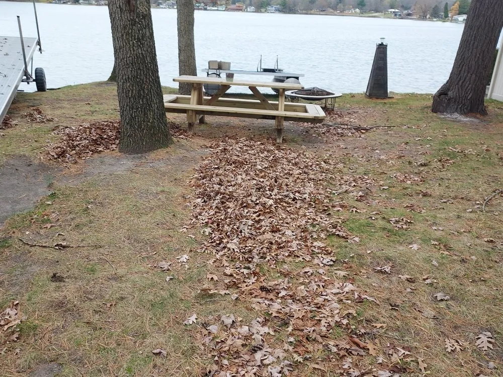 Professional garden landscaping with custom design in Carson City, MI by Marvin's Lawn Care