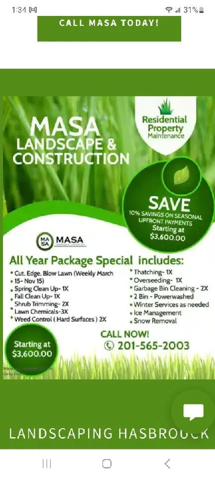 Custom garden landscaping in Little Ferry, NJ by MASA Landscape and Construction
