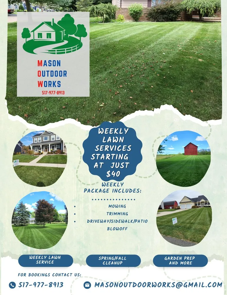 Affordable yard cleanup service in Mason, MI by Mason Outdoor Works