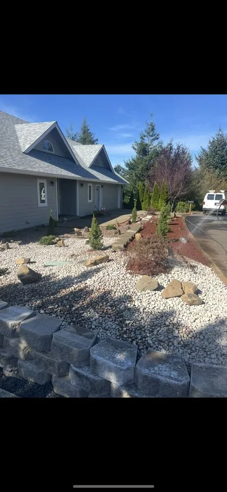 Custom landscape design for year-round maintenance across Florence, OR - Mason Prociw Landscape