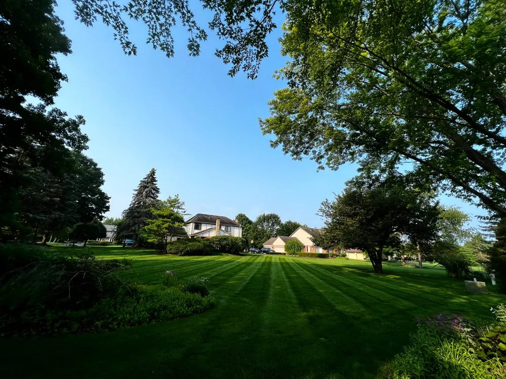Local lawn mowing service for outdoor upgrades in Northville, MI by Mason Property Management