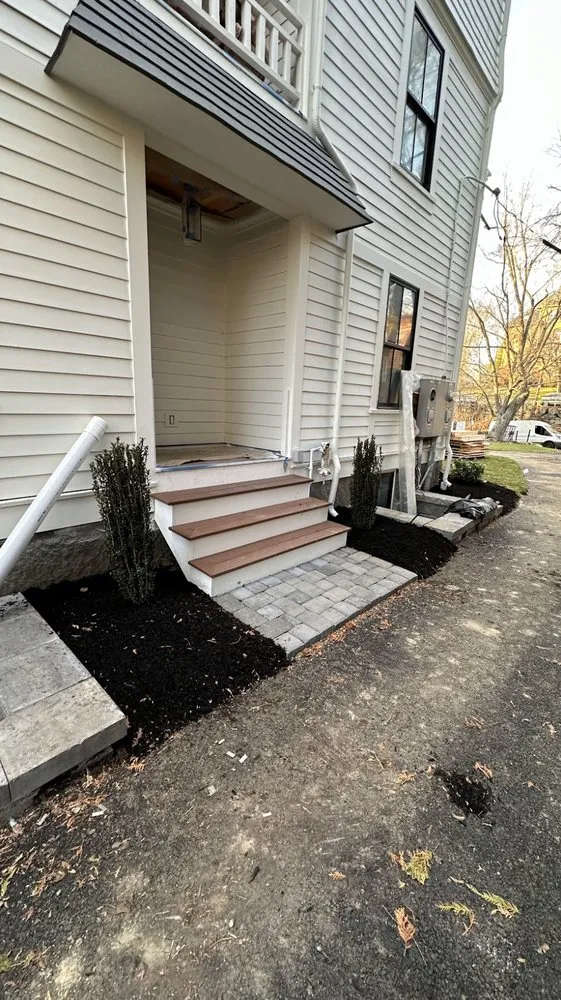 Custom outdoor landscaping in Marlborough, MA - Mass Landscape Masonry