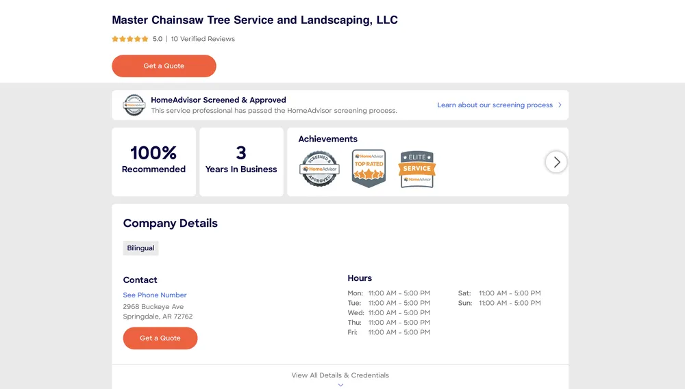 Professional landscape design in Springdale, AR - Master Chainsaw