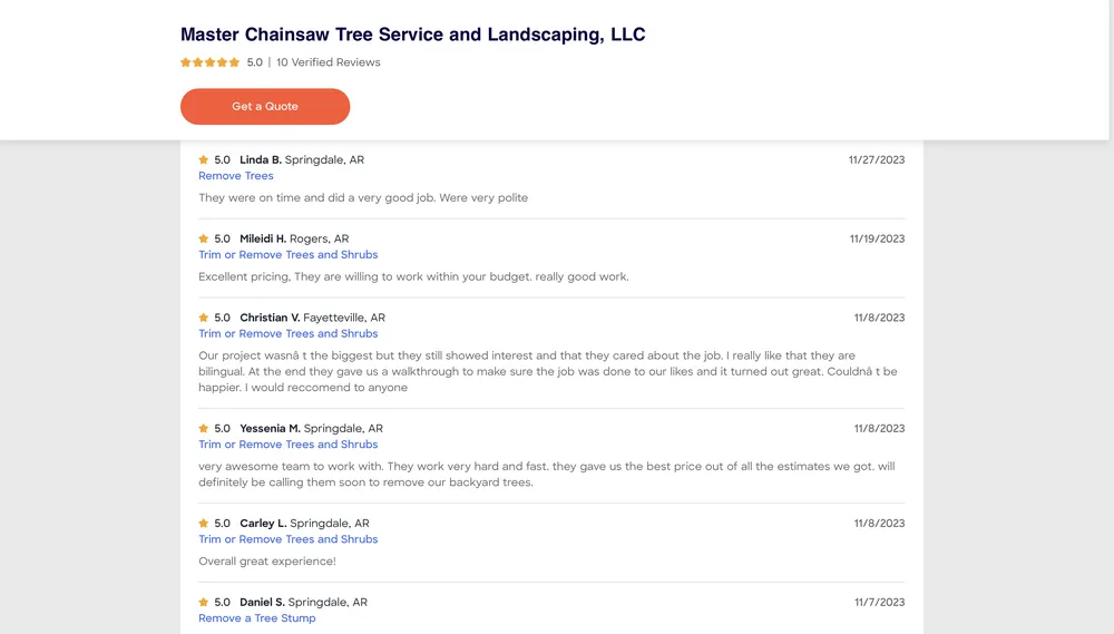 Professional landscaping services with custom design across Springdale, AR - Master Chainsaw