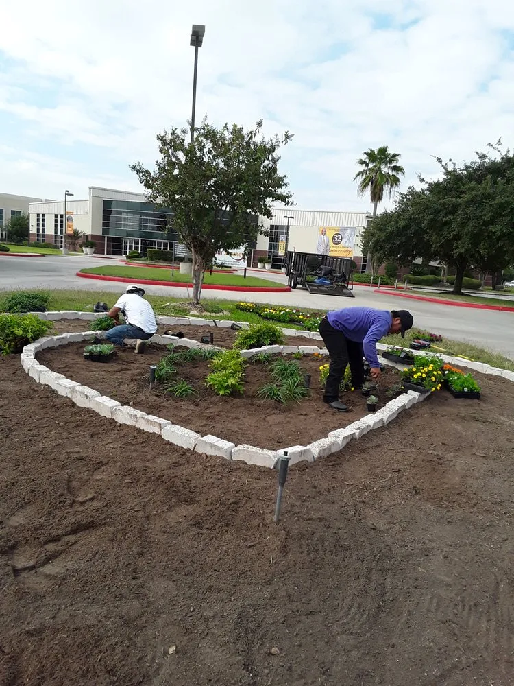 Professional residential landscaping with custom design in Houston, TX by Master Lawn Care